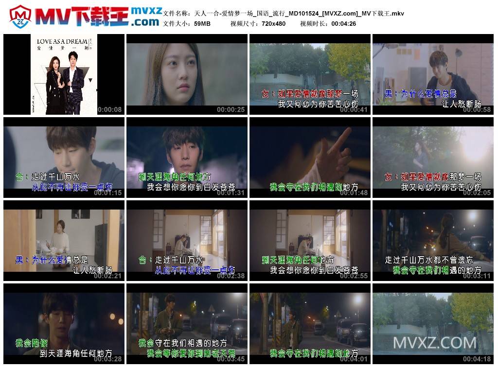 天人一合-爱情梦一场_国语_流行_MD101524